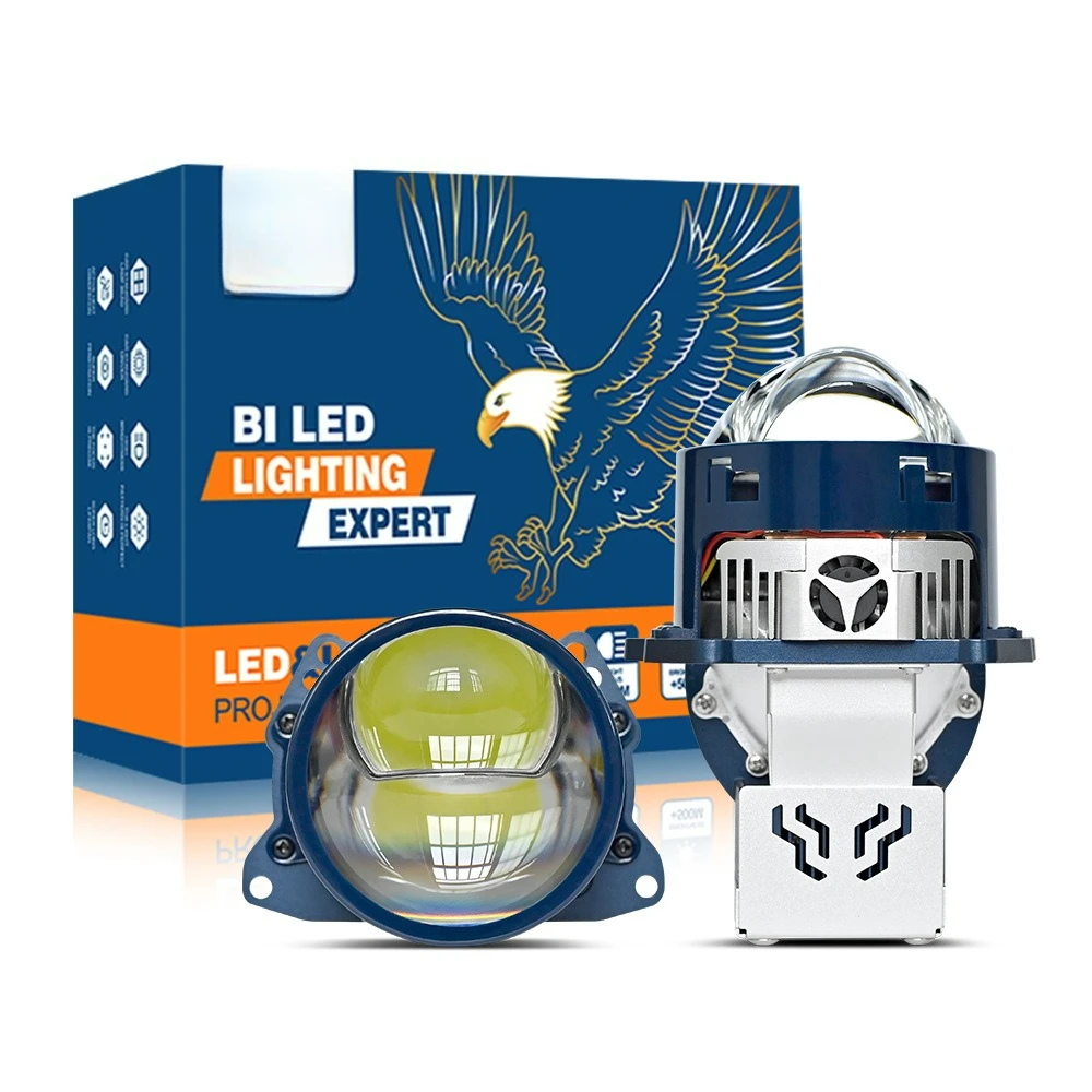 

100W high-power ultra-bright double-lens car light 3-inch car LED laser headlight integrated far and near motorcycle light