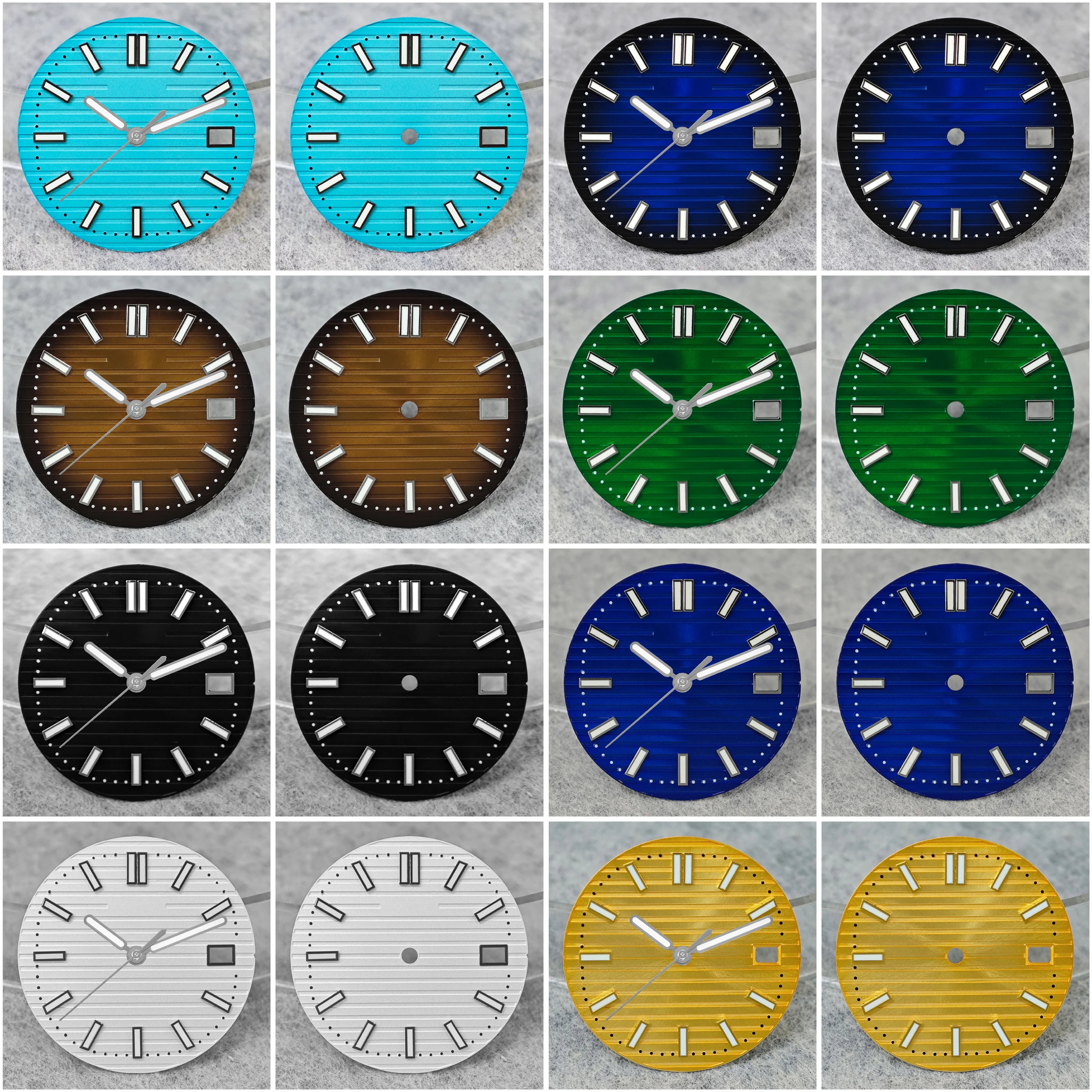 NH35 Dial 29.8mm Nautilus Dial Hands Set High-Quality Watch Replacement Parts Custom Logo Available