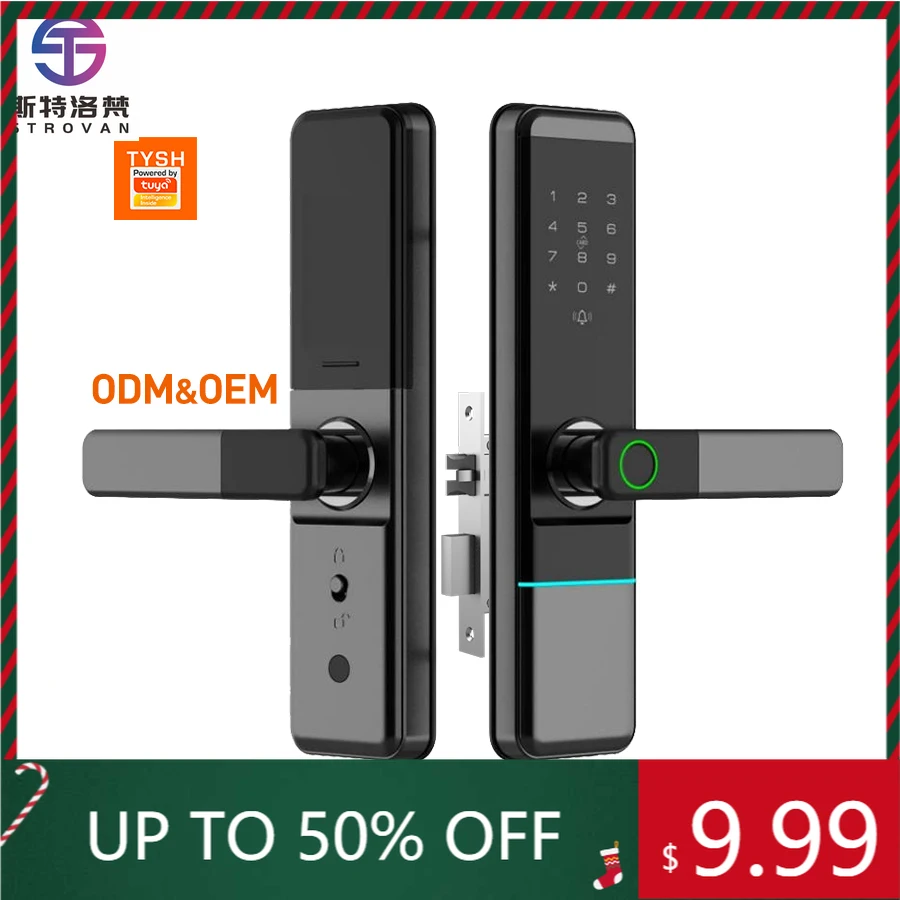 

STLF Security Serrure Intelligente Fingerprint Fechadura Digital Keypad Home Automatic Deadbolt Smart Lock for Front Door