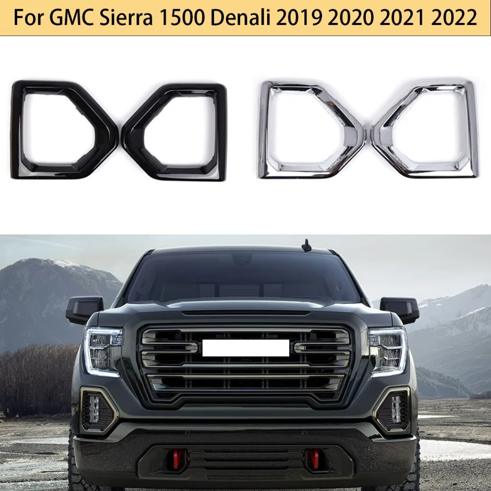 

1 пара передних противотуманных фар автомобиля, рамка 84176753 84176752 для GMC Sierra 1500 Denali 2019 2020 2021 2022