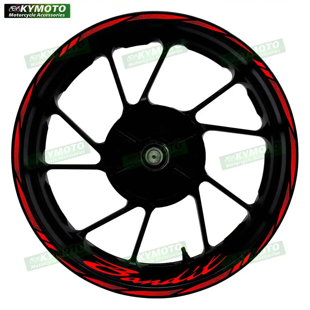 For Bandit Motorcycle 17 Inch Front And Rear Racing Wheel Stickers Car Reflective Motorbike Hub Tape Decal Sticker