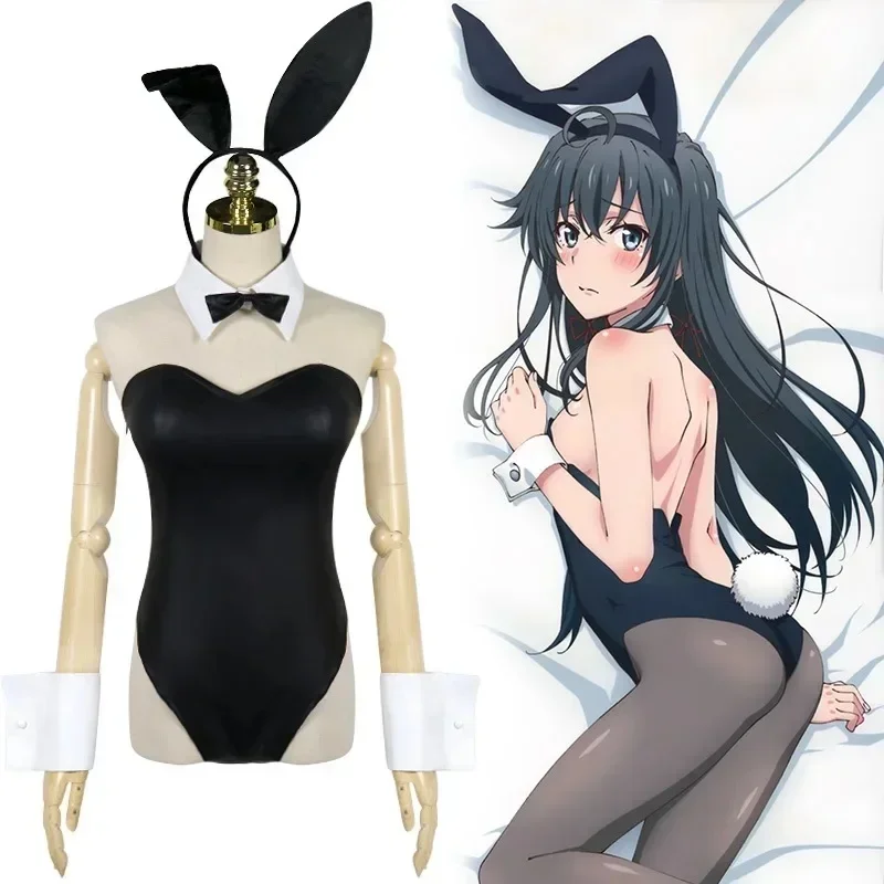 Disfraz de Anime Sakurajima Mai, mono de conejito Senpai Mai Sakurajima, Cosplay de piel sintética para niñas y mujeres, mono de conejo