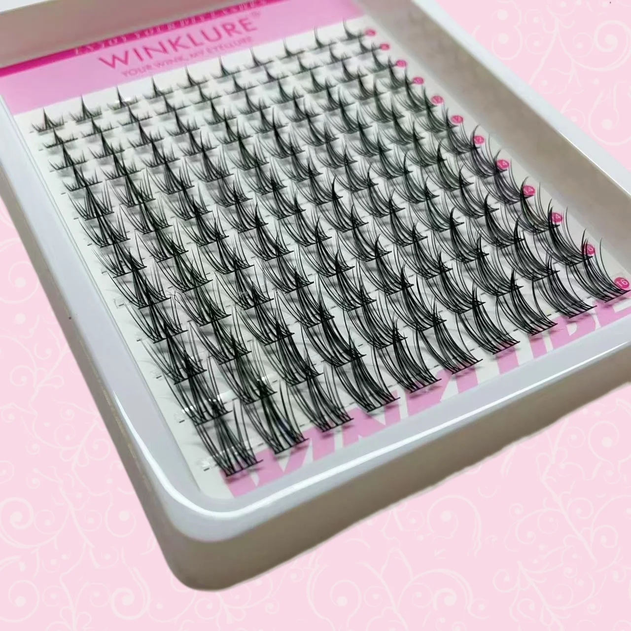 WINKLURE Fairy Lash Clusters Kit 8mm-18mm Manga C Curl Anime Wimpernverlängerungs-Kit Individuelle Spike-Wimpern DIY Volumen Natürlich – Detail 7