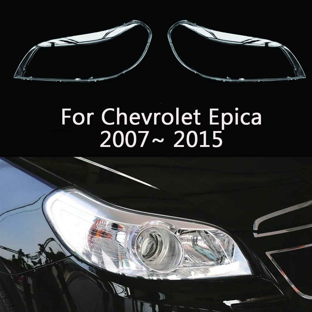 Transparent Light Case For Chevrolet Epica 2007~ 2015 Car Front Headlight Lens Cover Headlamp Lampshade Glass Lamp Shell Caps