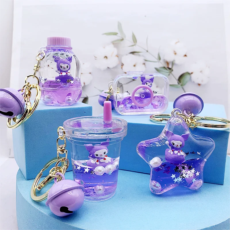 Liquid into the oil depot Lomi doll pendant acrylic drifting bottle cute wind exquisite quicksand small pendant