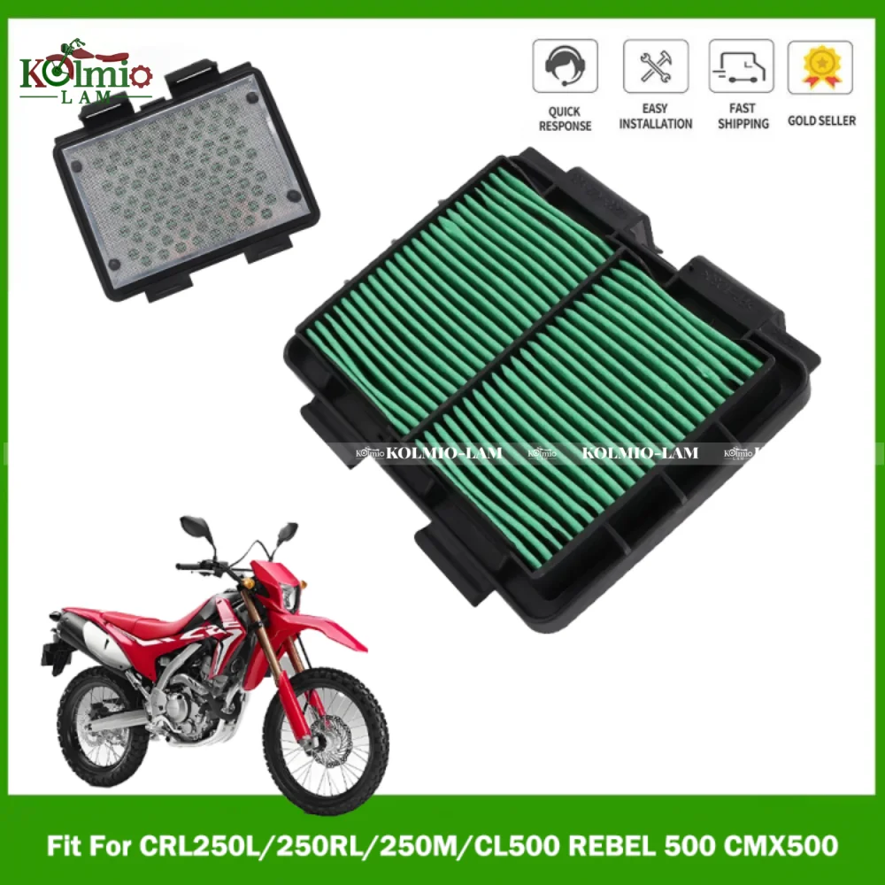 Fit for 2014 - 2025 HONDA CRF250L CL500 REBEL 500 CMX500 Air Filter Intake Cleaner CRF250RL CRL250M CRL 250 2024 2023 2022 2021