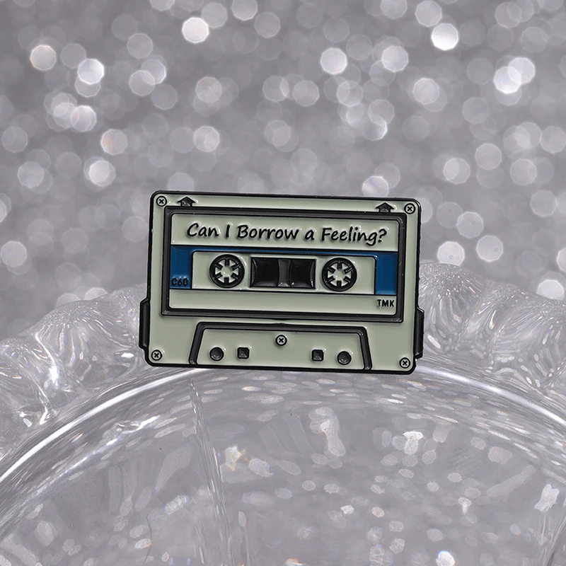 80\'s Tape Recording Enamel Pins Retro Best Of 1980 Mix Tape Metal Brooches Wholesale Lapel Badge Accessories Gift for Friends