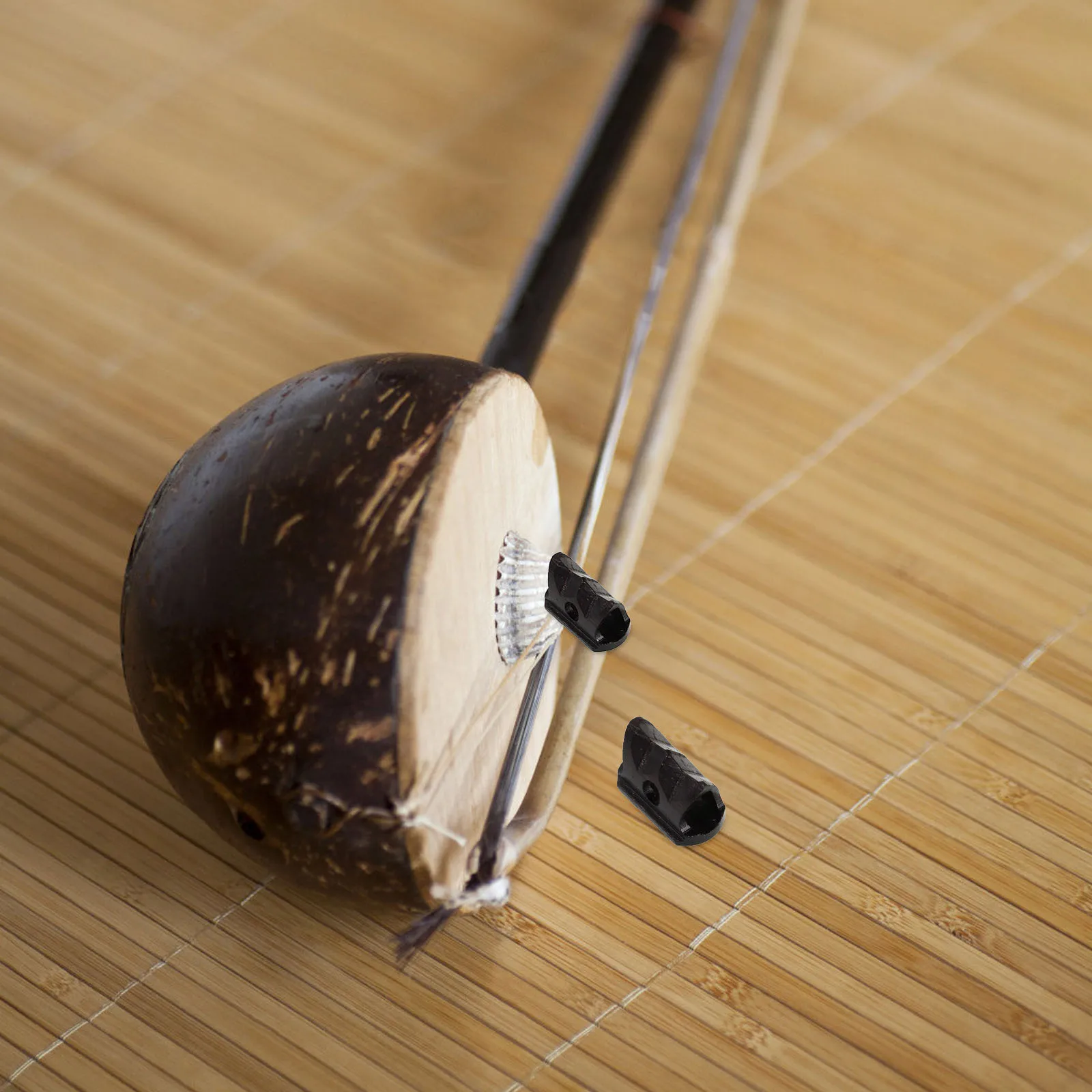 

Mini Ebony Wooden Erhu Bridge Replacement Replacement Part Traditional Chinese Musical Instrument Accessory Enhanced Sound