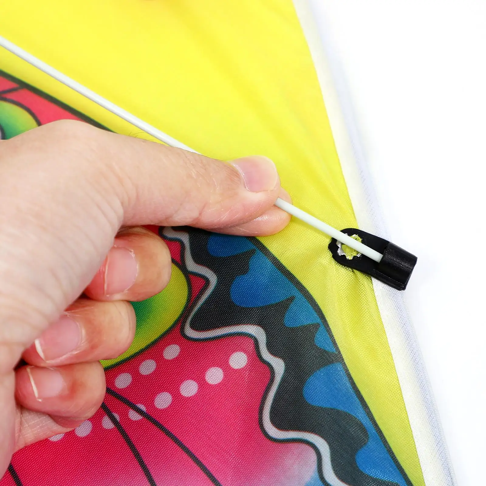 8 ensembles de cerfs-volants triangulaires en soie imperméables, jouets d'extérieur pour enfants, tige légère en fibre de verre, papillons colorés, cerf-volant en tissu pour