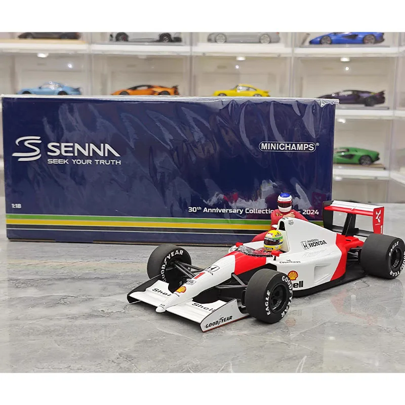 MINICHAMPS 1/18 McLaren Car Model Honda F1 MP4/6 SENNA Alloy