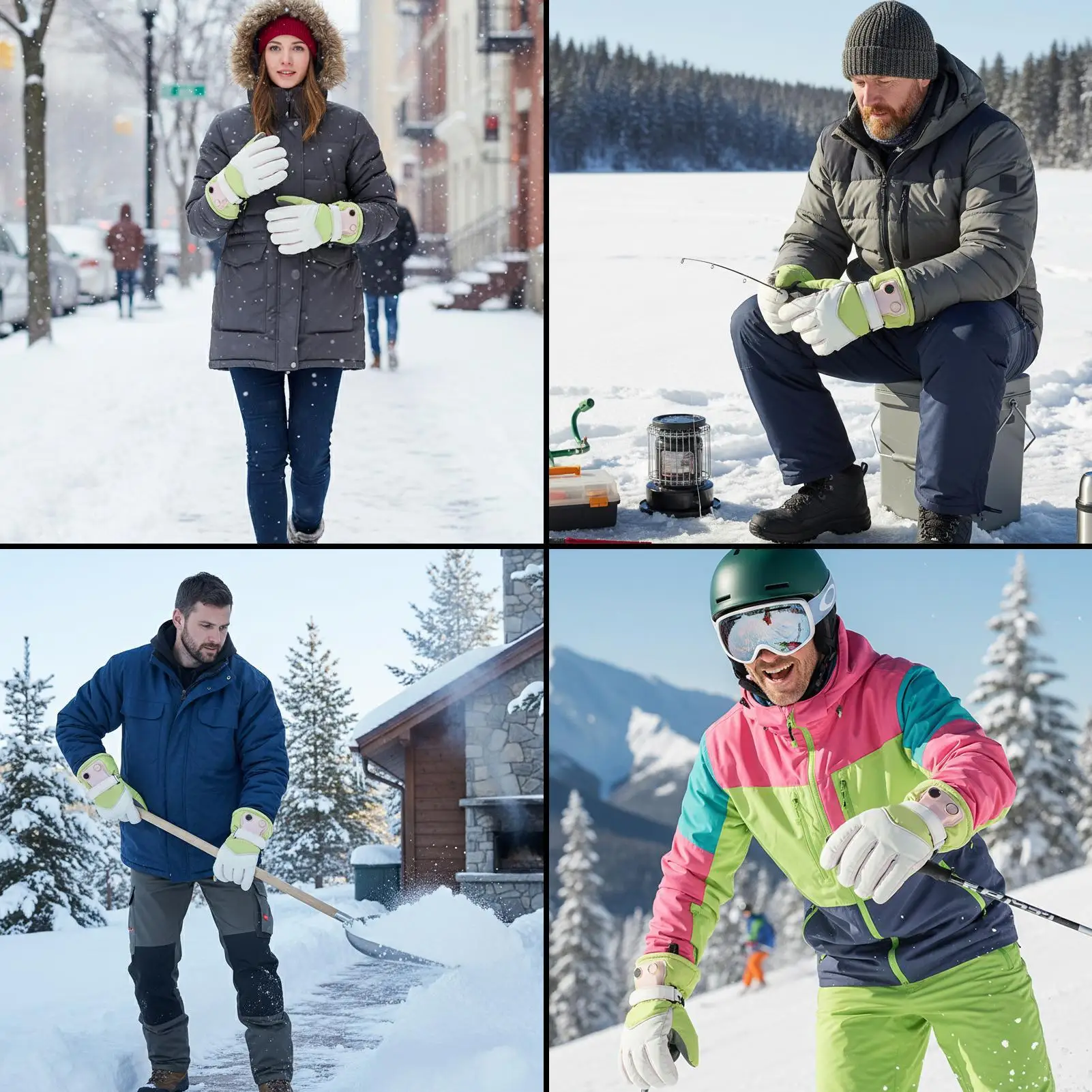 

Heated Gloves Touchscreen Motorcycle Warming Supplies Hand Warmer Gloves For Sports Enthusiasts Riders Delivery Drivers Snow