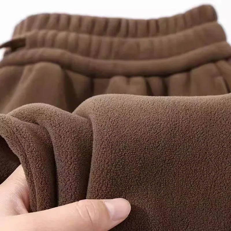 

Men's Casual Bla Sweatpants Loose Fit Comfortable Polyester Fiber Autumn Winter plus Size 300 Pou Vintage American Sle