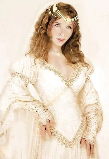 Elven Fairy Medieval and Celtic Wedding Dresses with Long Sleeve Vintage Maritime Full Lace Appliqu Bridal Dress