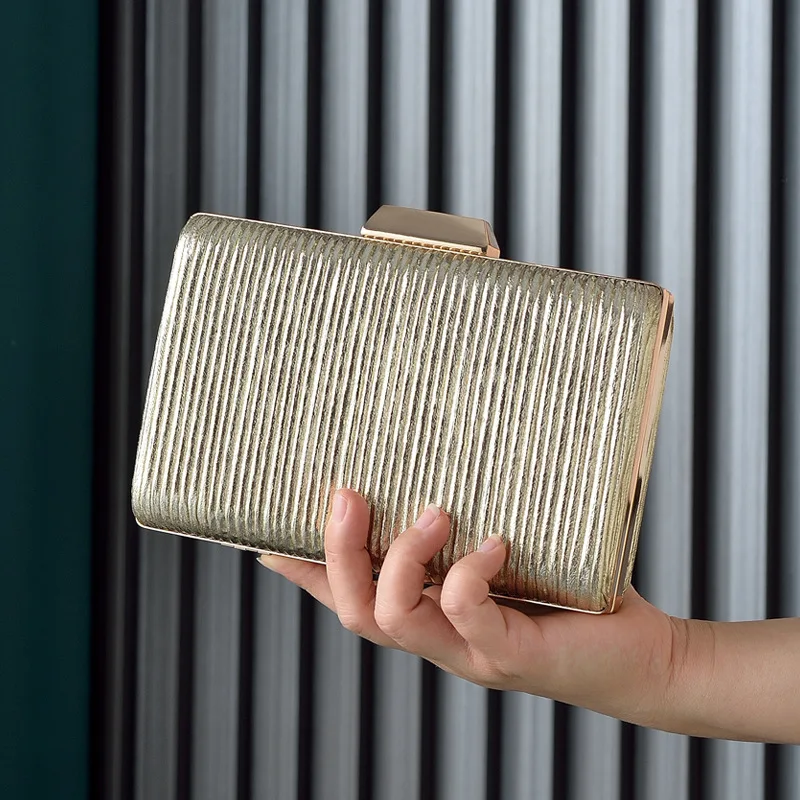 Green Clutch Crossbody Bags Women Luxury Designer Handbags Stripe Bling Purses Wedding Evening Wallets Small Messenger Bag