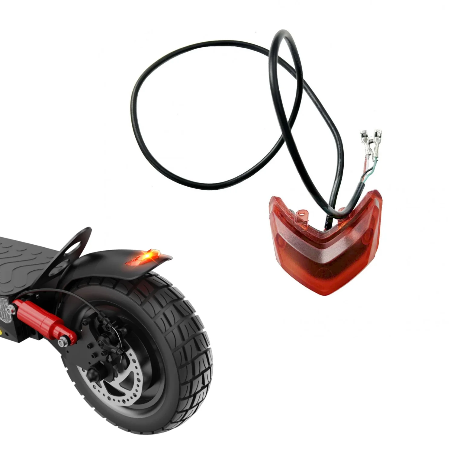 Tylna lampa iX3 iX4, światło tylne do hulajnogi elektrycznej iScooter iX3/iX4, światło bezpieczeństwa, części zamienne