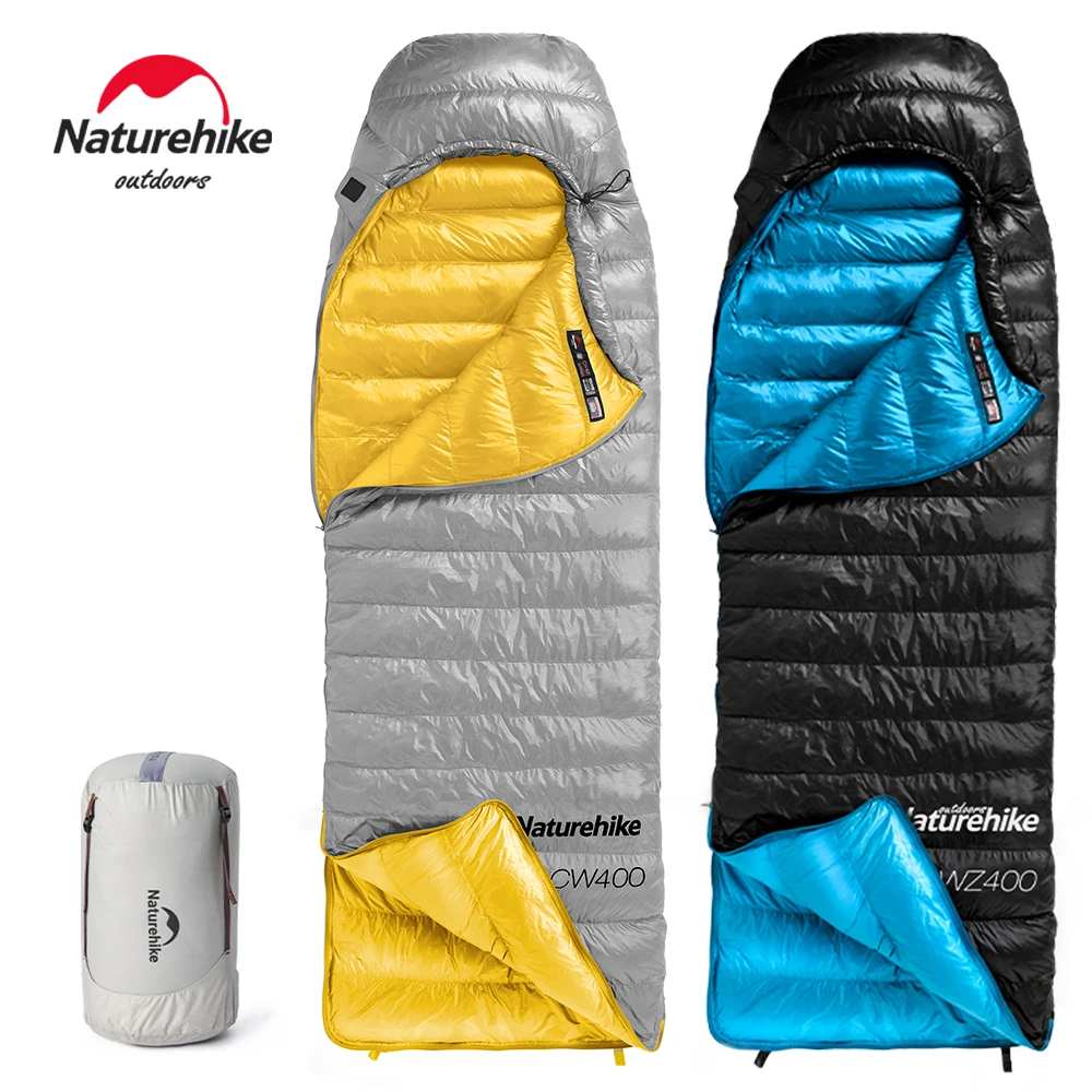 Naturehike CW400 Śpiwór Zimowy Lekki 650FP z Puchu Kaczy Ultralekki Wodoodporny Śpiwór Turystyczny Kempingowy