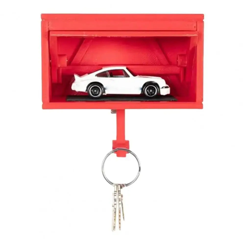 Open Garage Door Design Modern Key Holder Decorative Engaging Ornament Car Garage Key Holder Easy Installation Wall Mount