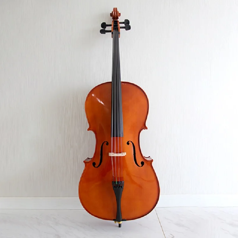 2021 Support customized ebony 4/4-1/10 Strings Instrument with spraying shiny student Cello