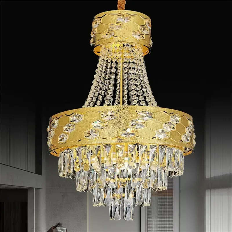 

TINNY Modern Luxury Crystal Pendent Lamp LED Fashion Simple Living Room Restaurant Bedroom Villa Hotel Staircase Chandelier