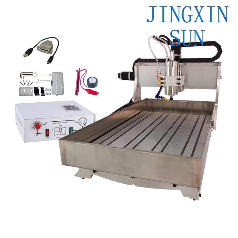 LY 3040 CNC Router Engraving Milling Machine with Water Tank 800W 1500W 2200W for Metal Stone Wood Working LPT and USB 2 in 1