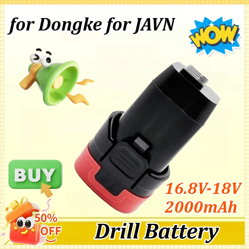 

16.8V-18V 2000mAh for Dongke for JAVN Brushless Small Steel Gun Starter Brushless Lithium Battery Starter Replacement Battery
