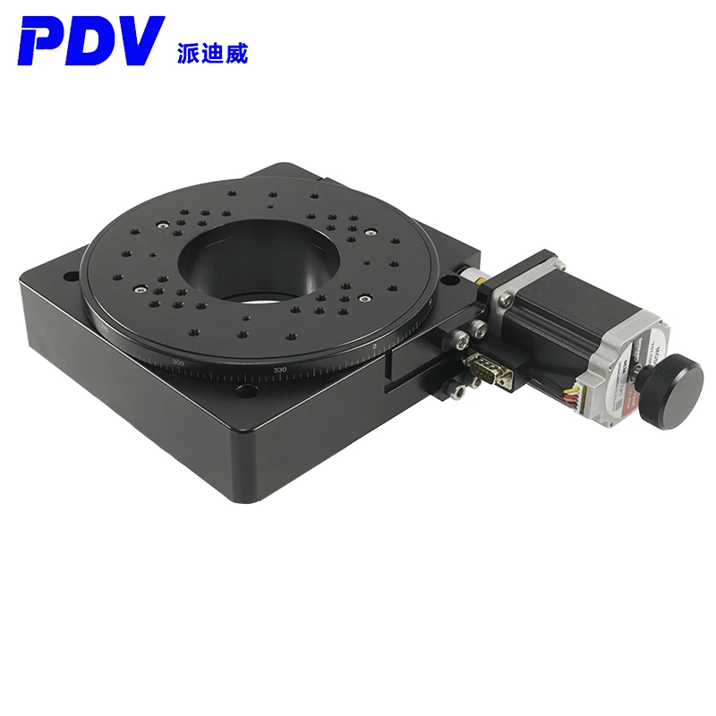 PDV PX110-200 Motorized Rotation Strage,  precision rotary desk, Optical Rotating Platform, Dia 200mm balls crew Rotating stage