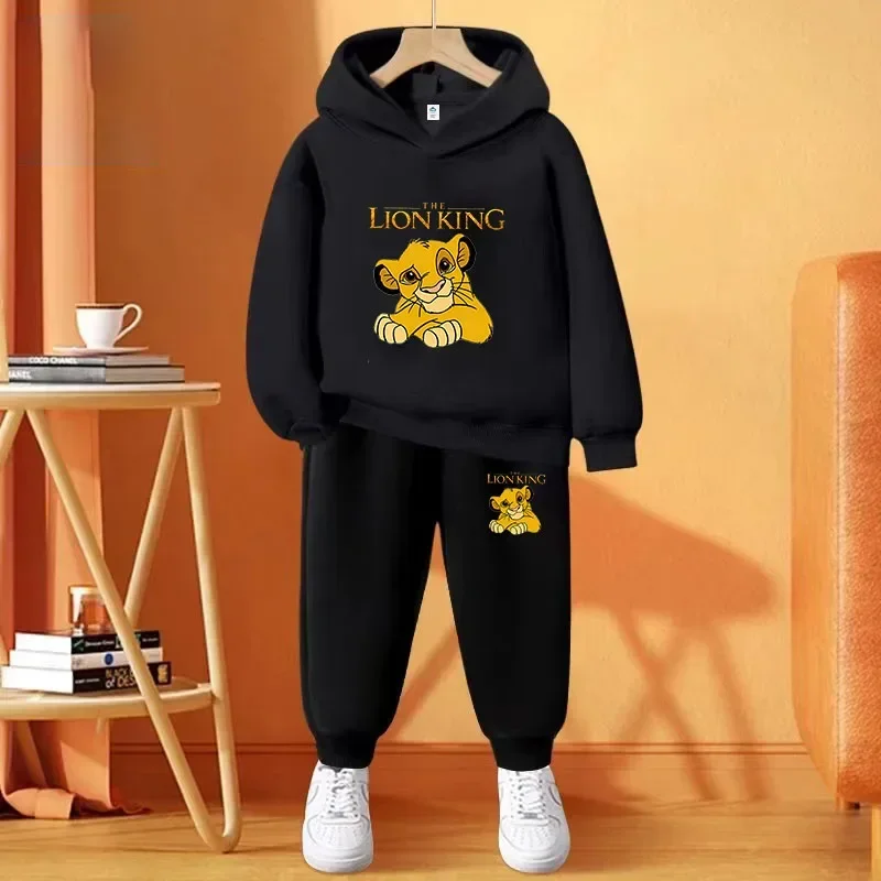 Kids Lion King Sweatshirt Animal Cartoon Graphic Hoodie And Hoodie Set Simba Boy Printed Hoodie Girl Top For Kids