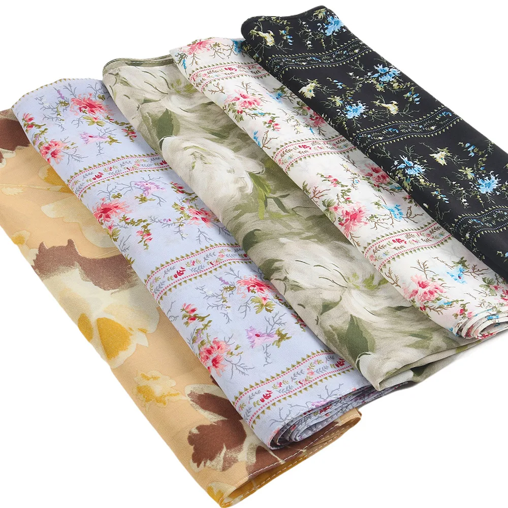 

Новый принт с цветочным принтом из шифона Hiajbs для женщин, шарф, хиджабы с принтом, платок, вуаль, картина маслом, стильные хиджабы для женщин, тюрбан, исламский