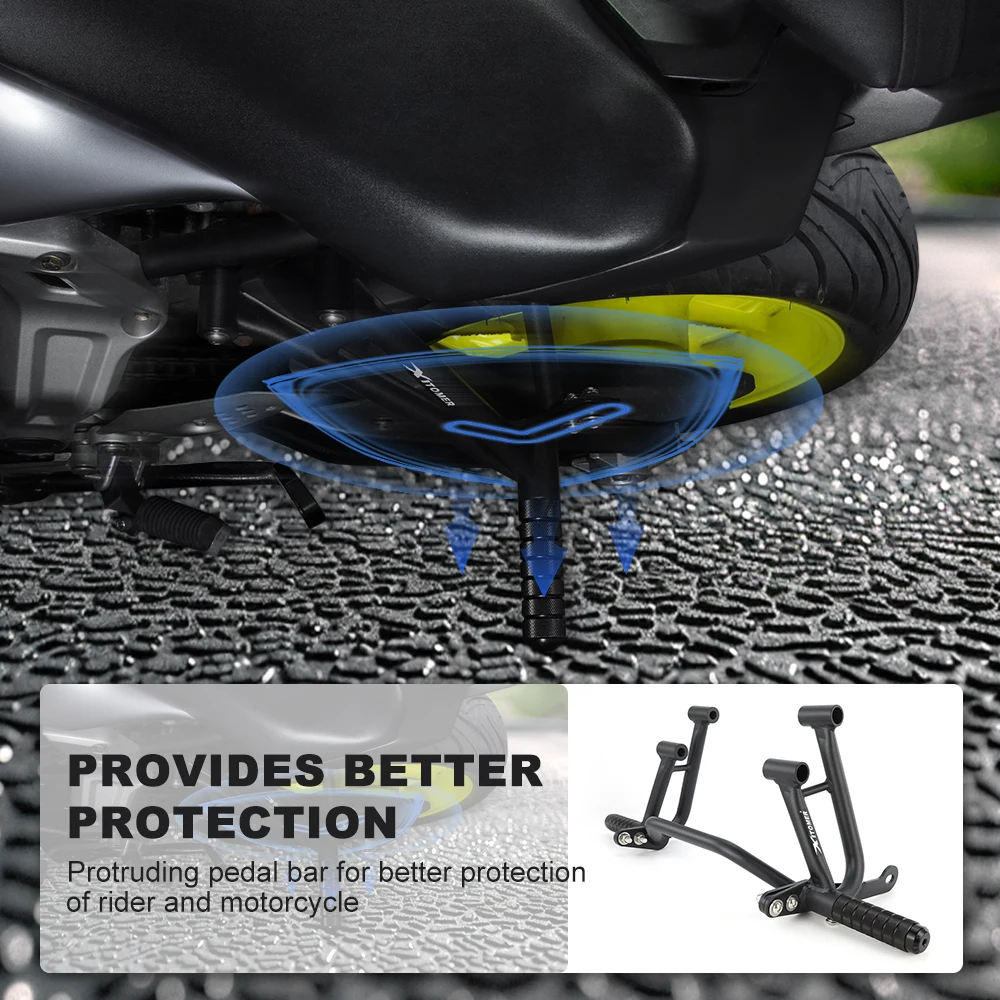 صالح لياماها YZF-R3 2015-2025 MT-03 2020-2024 MT03 دراجة نارية قفص فرعي مع أوتاد القدم حيلة قفص فرعي حيلة قفص الوفير أوتاد القدم #4