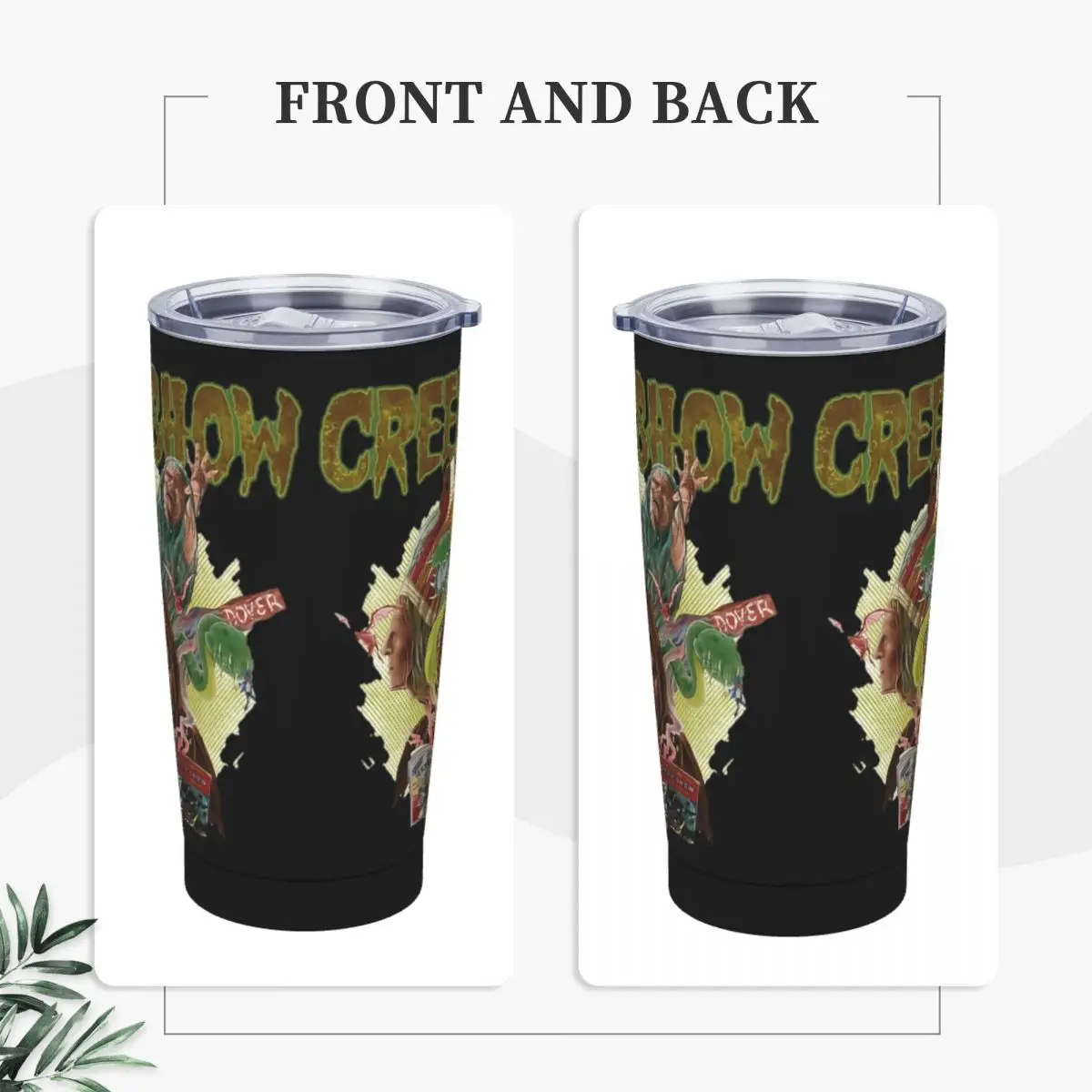 Creepshow Tour 2023 Tumbler Vacuum Insulated Horror Comedy Halloween Coffee Cup with Lid Straw Office Home Mug Water Bottle 20oz