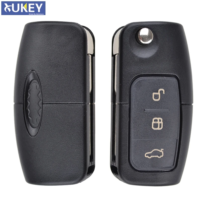 Car Uncut Case Folding Flip Remote Key Shell 3 Button Case For Ford Fiesta Focus Ka Mondeo C-Max S-Max Eco Galaxy Case