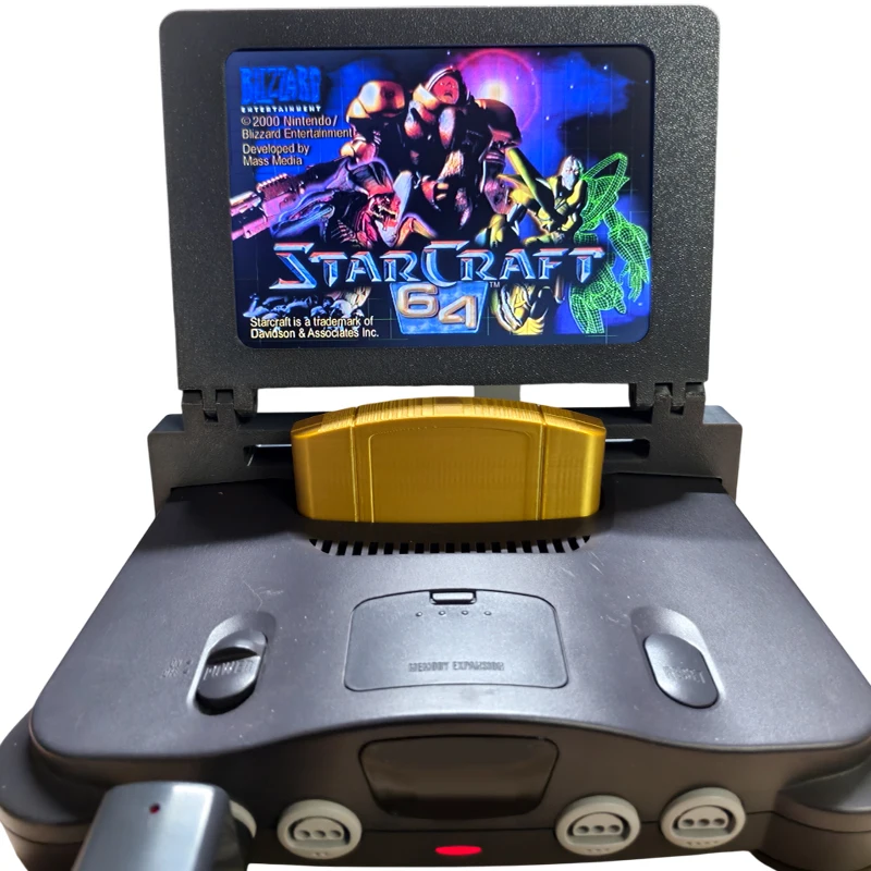 Écran LCD dédié à l'hôte N64, console 64 bits