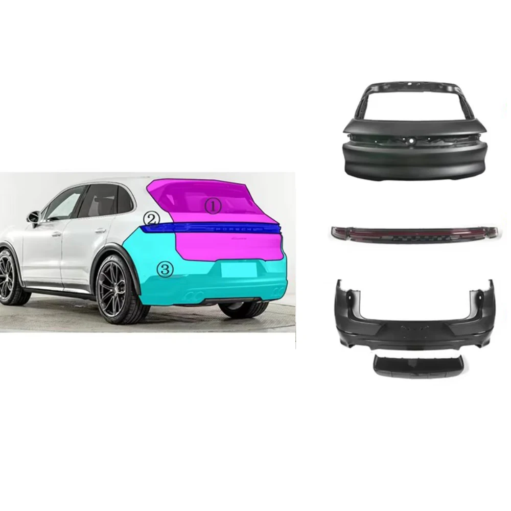 For porsche Cayenne Front Bumper 2005 Front Bumper Kit 958.1 Cayenne Wide Bodykit 2020 955