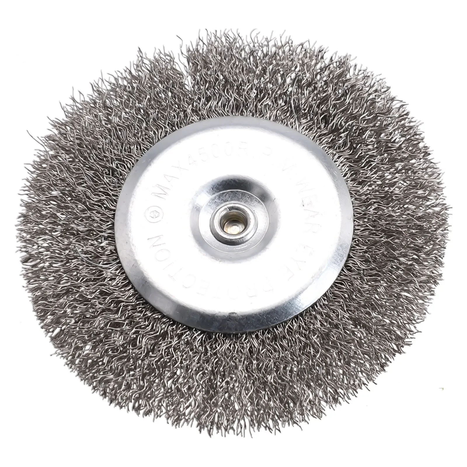 Wire Wheel Brushes 4inch/100mm Removes Burrs Shank Diameter 6mm Wire Wheel Brushes 0.3mm Carbon Steel Crimp Wire