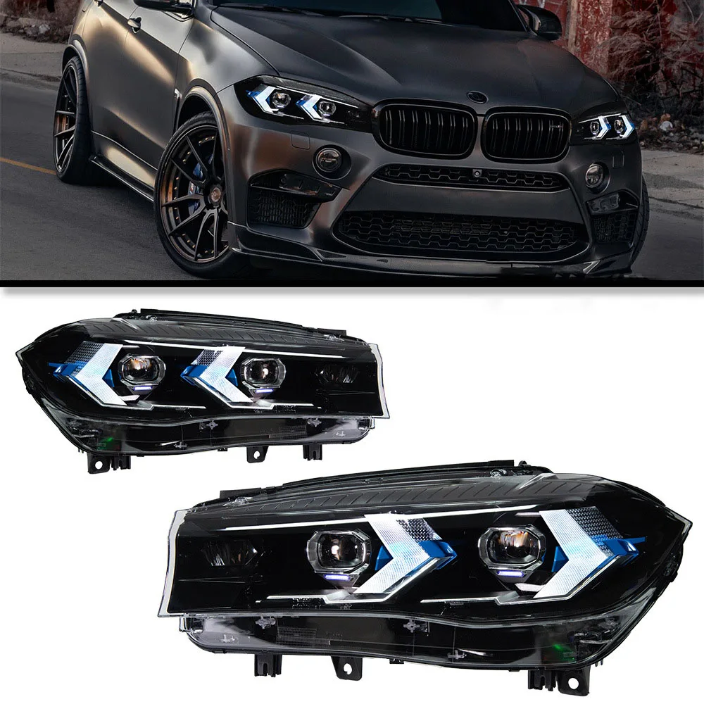 

G05 LED Headlight Assembly Arrow Style Dual Color DRL Sequential Turn Signal Projector for X5 2019-2025