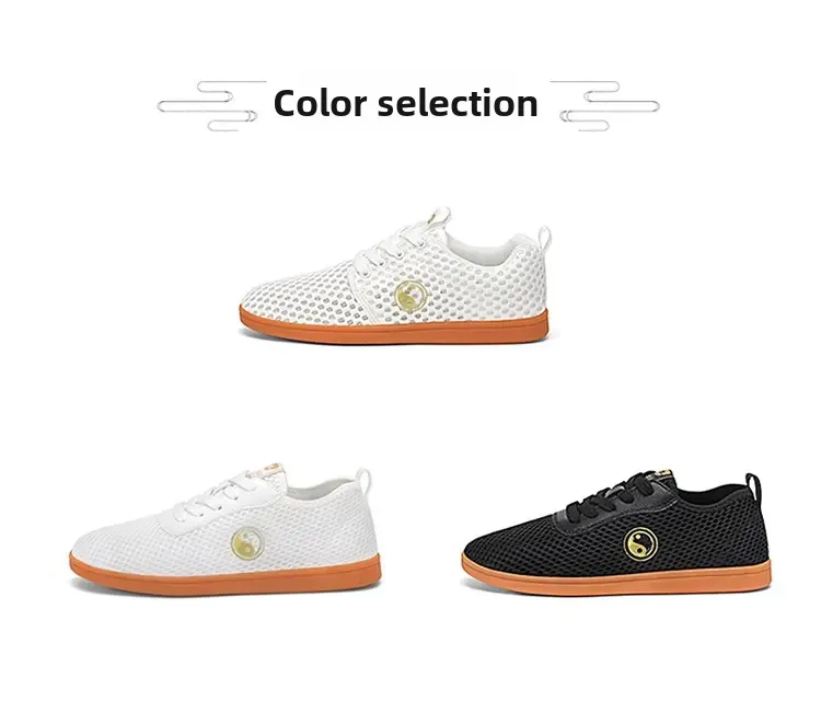 أحذية فنون الدفاع عن النفس للجنسين الكبار ممارسة الصينية التقليدية بكين تاي تشي الكونغ فو فريق الأداء مباراة الرجال النساء أحذية رياضية #5