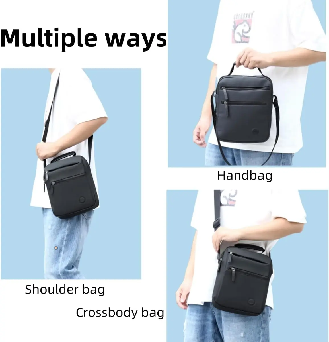 Sling Men Messager Bag Oxford Business Large Capacity Outdoor Sport Travel Gym Hiking Cycling Crossbody Shoulder Bag Daily Using