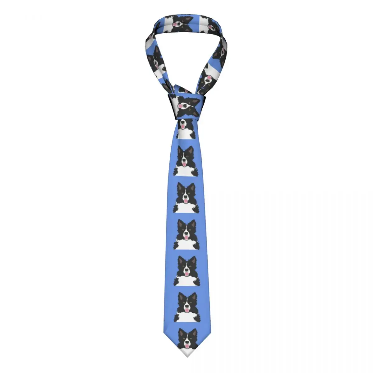 Classic Tie Men Neckties for Wedding Party Business Adult Neck Tie Casual Border Collie Dog Tie