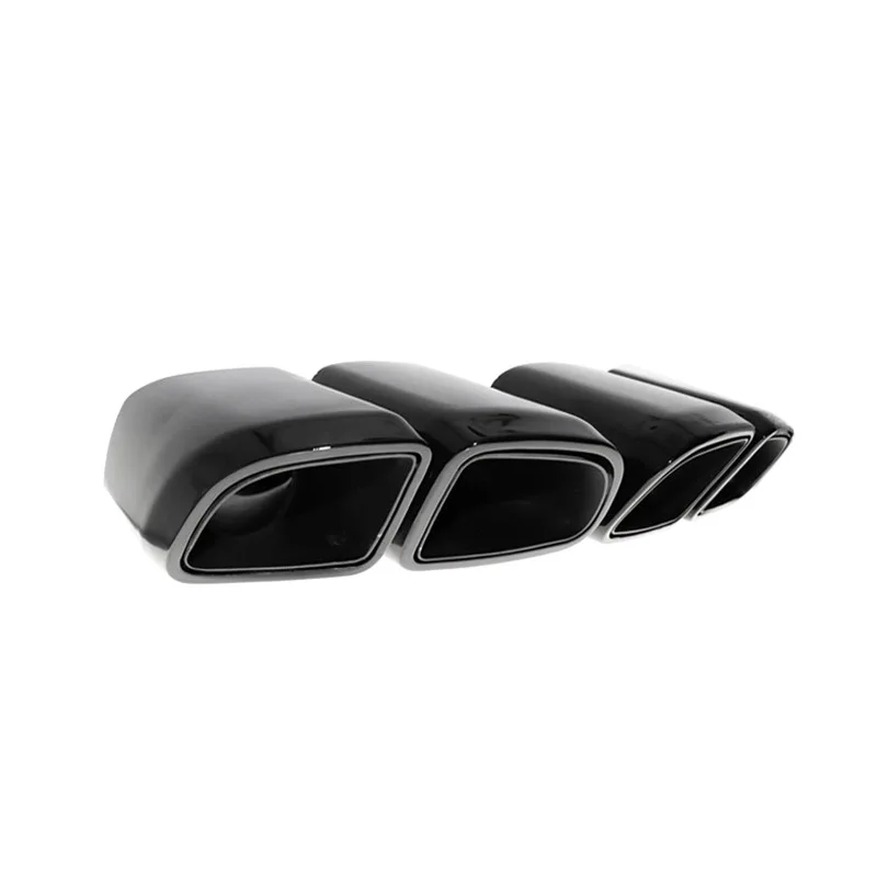 

For 2014-2017 Porsche Macan Upgrade To Exhaust Pipe Four Outlets Stainless Steel Exhaust Muffler Tip Nozzles Tailtips