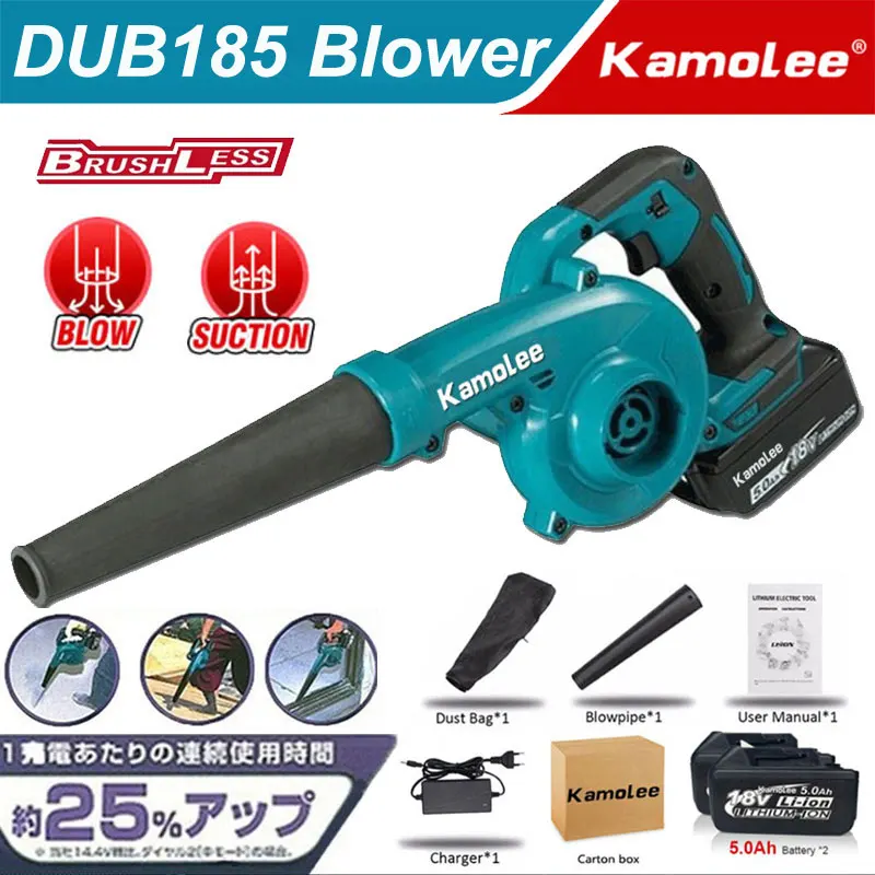 

Kamolee 3000W 21000rpm Cleaning Blower and Brushless Blower Household Car Computer Soot Blowing Manual Electric Tool