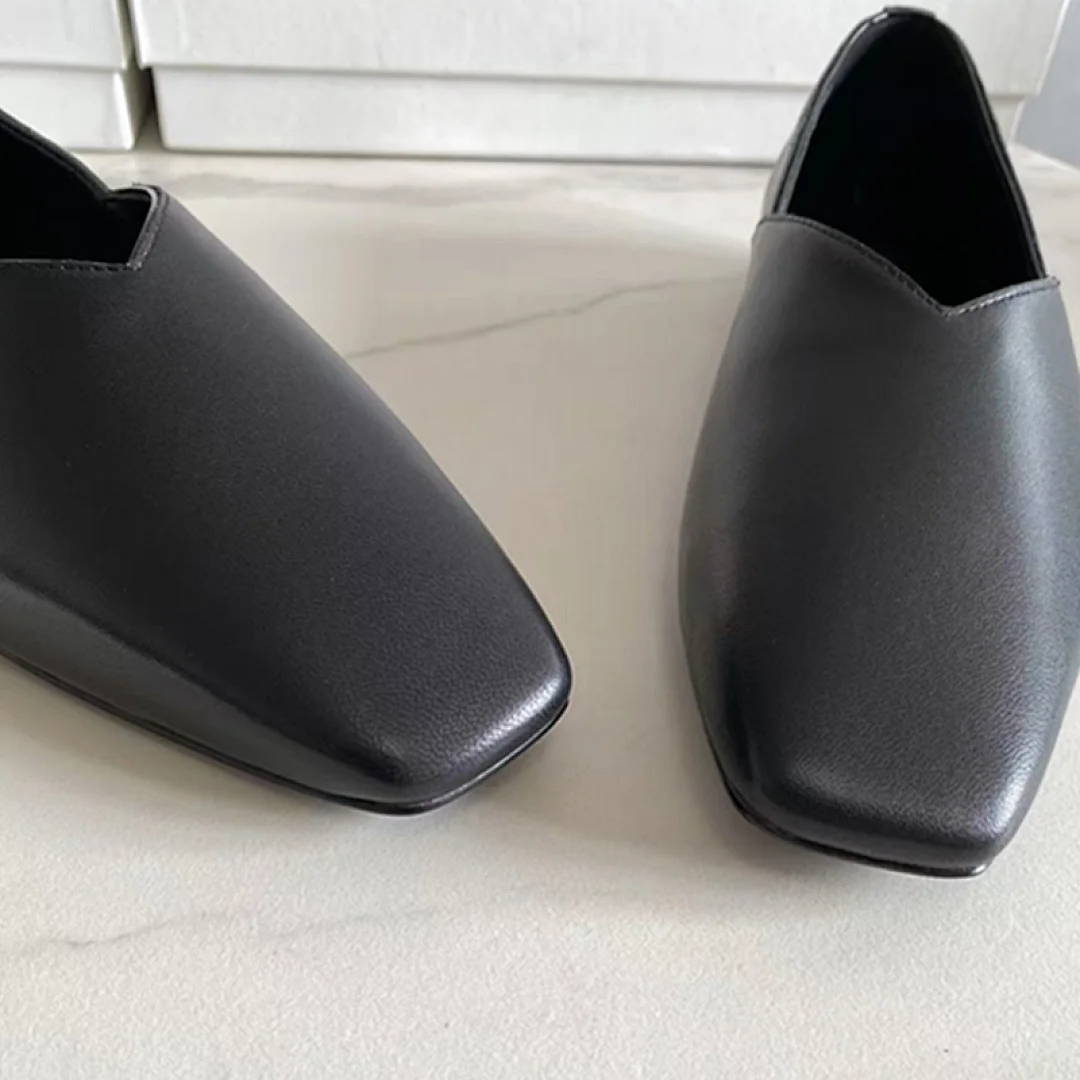 

Женская модная обувь Maxdutti в скандинавском минималистском стиле, ретро-туфли на плоской подошве из натуральной кожи, женская обувь, элегантные туфли без шнуровки для женщин, лоферы