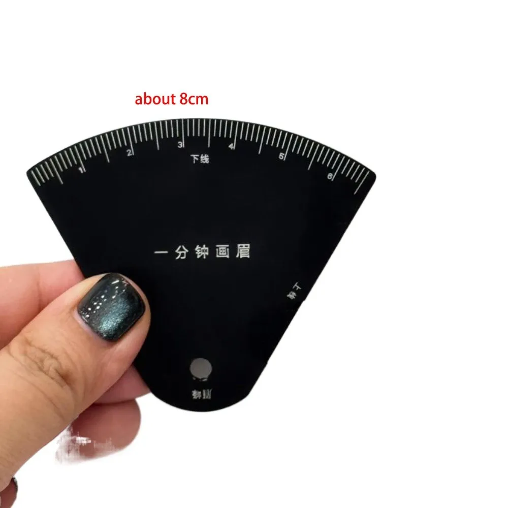 New Durable Brow Shaping Stencil Shaping Metal Drawing Eyebrow Desgin Ruler Portable Instant Brow Shaper Tattoo Supplies