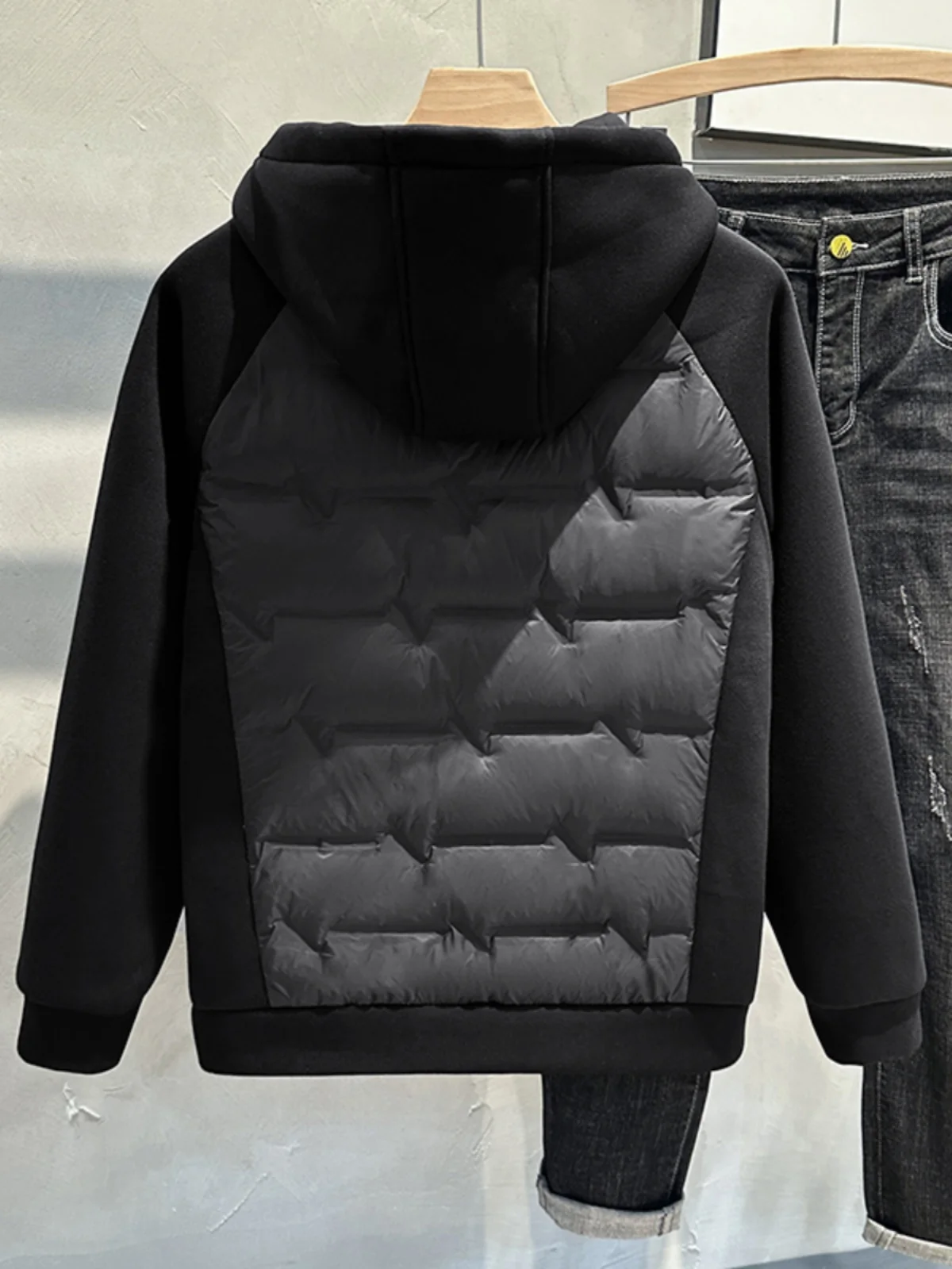 

Мужская зимняя утепленная куртка с капюшоном, однотонная, повседневная, модная, свободного кроя, на пуху, для отдыха