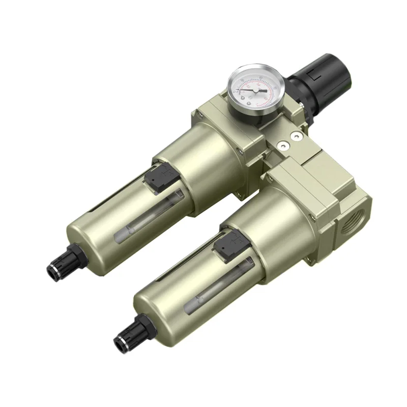 CWF 1/4 3/8 1/2 3/4 1 in 10Pneumatic Compressor Air Filter Source Treatment Filters Pressure Regulator Gauge Oil-Water Separator