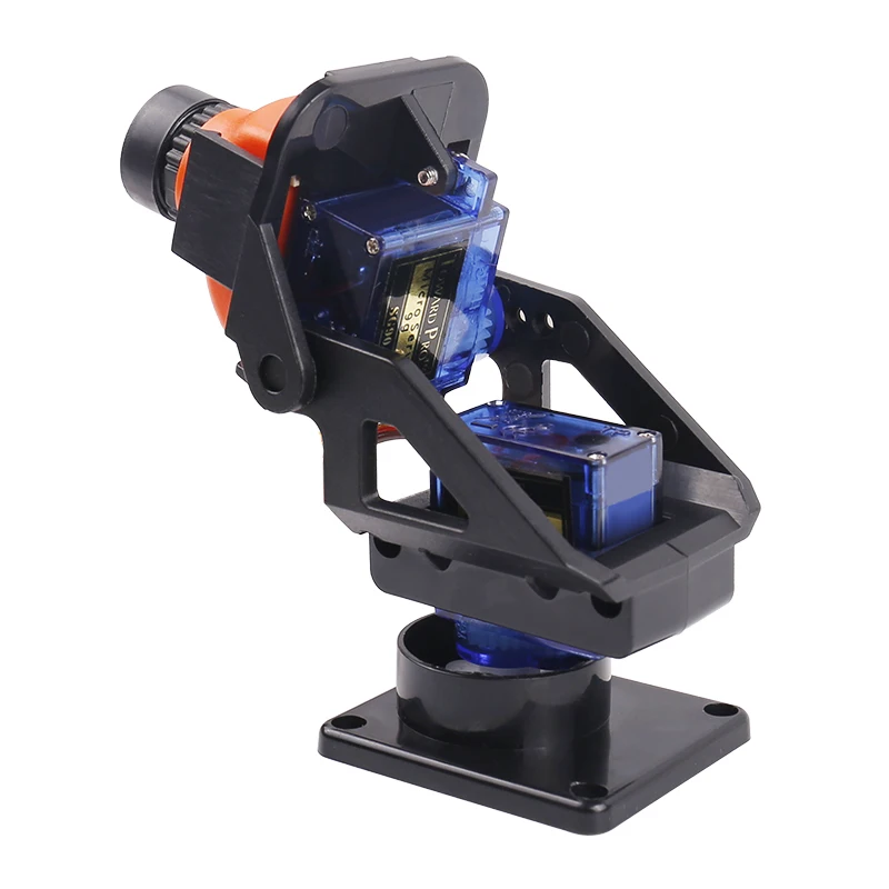 MG90s/SG90 9g Servo Qimbal Modelo ultrassônico de eixo duplo Câmera FPV Acessórios de suporte de carro inteligente