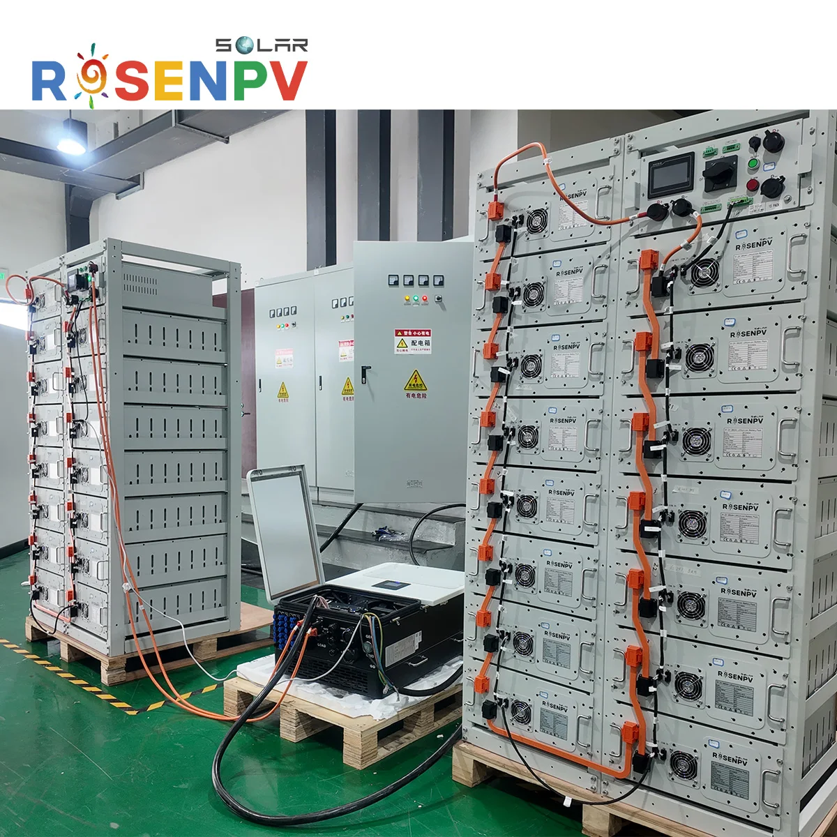 Rosen 100kw Container Battery Storage Complete Solar Panel System Kit 300kw 200kw Hybrid Solar Power System for Factory Use