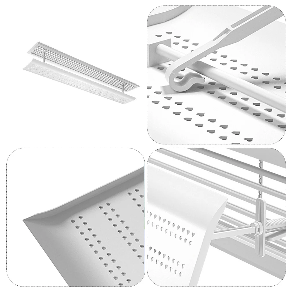 

Air Conditioning Deflector for Home Use Thickened ABS Material Universal Adjustable Air Conditioner Windshield Blocks Direct