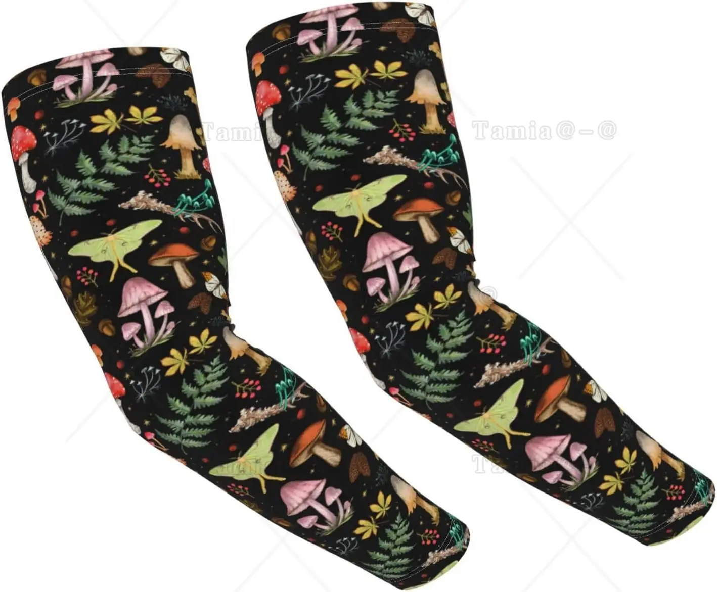 Magic Butterflies  Arm Sleeves for Men Women Sunscreen Arm Cover with Thumb Holes for Gardening Outdoors