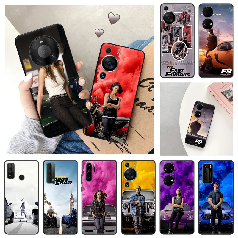 Ultra Thin Soft Case For Huawei P40 P30 Lite P20 Pro Smart Moto G200 G30 G31 One Fusion Fast Furious Paul Black Color Back Cover