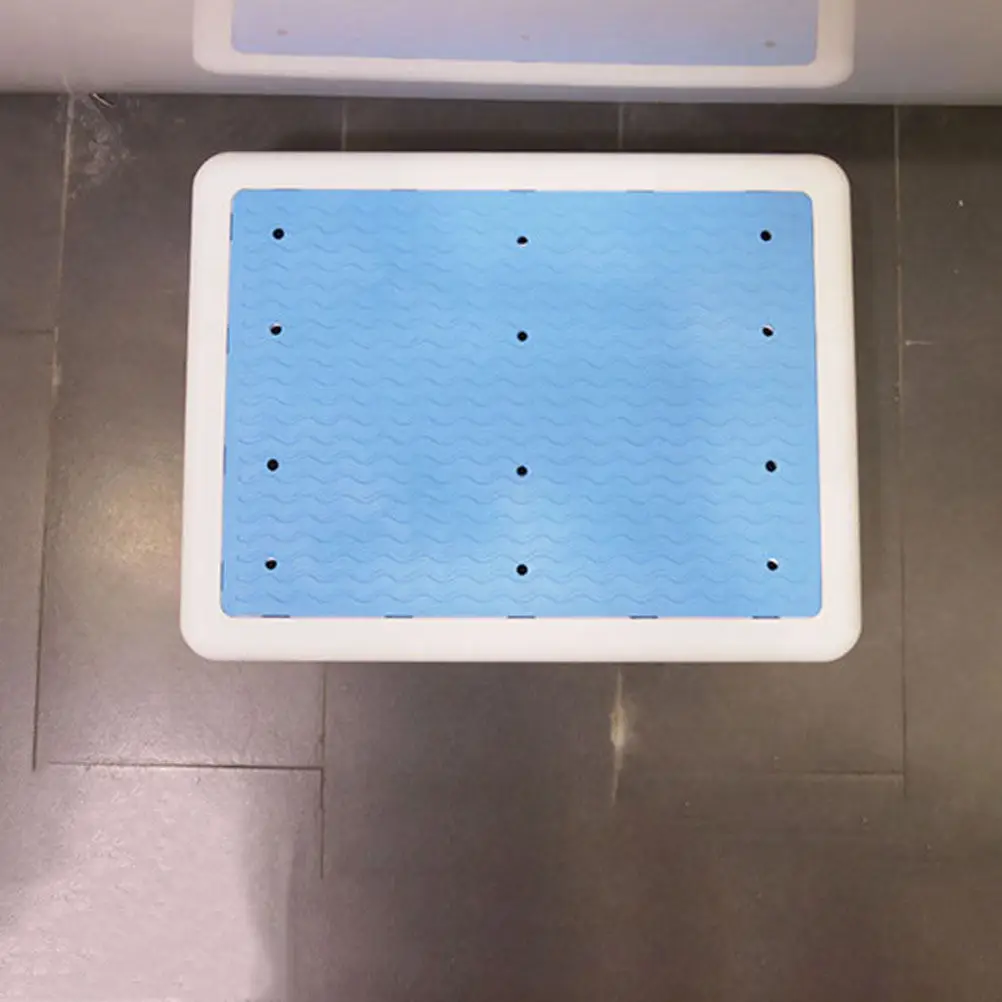 

Anti-Slip Shower Step Stool Short Bath Stool for Tub Toilet Footstool Non-Slip Bathtub Mat Safe Stable Support Minimalist Design